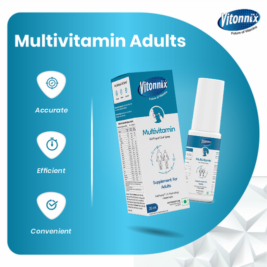 Vitonnix Multivitamin Sublingual Oral Spray: Ages 18+