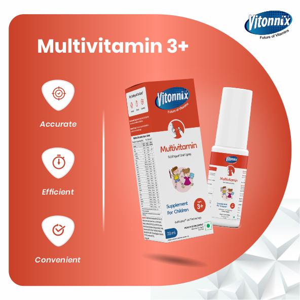 Vitonnix Multivitamin Sublingual Oral Spray: Ages-3+