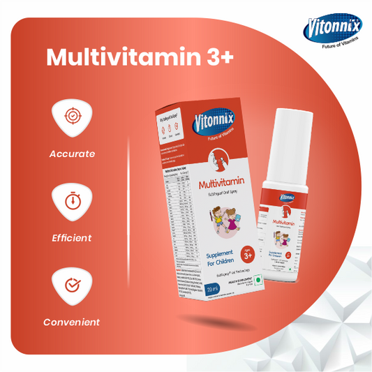 Vitonnix Multivitamin Sublingual Oral Spray: Ages-3+