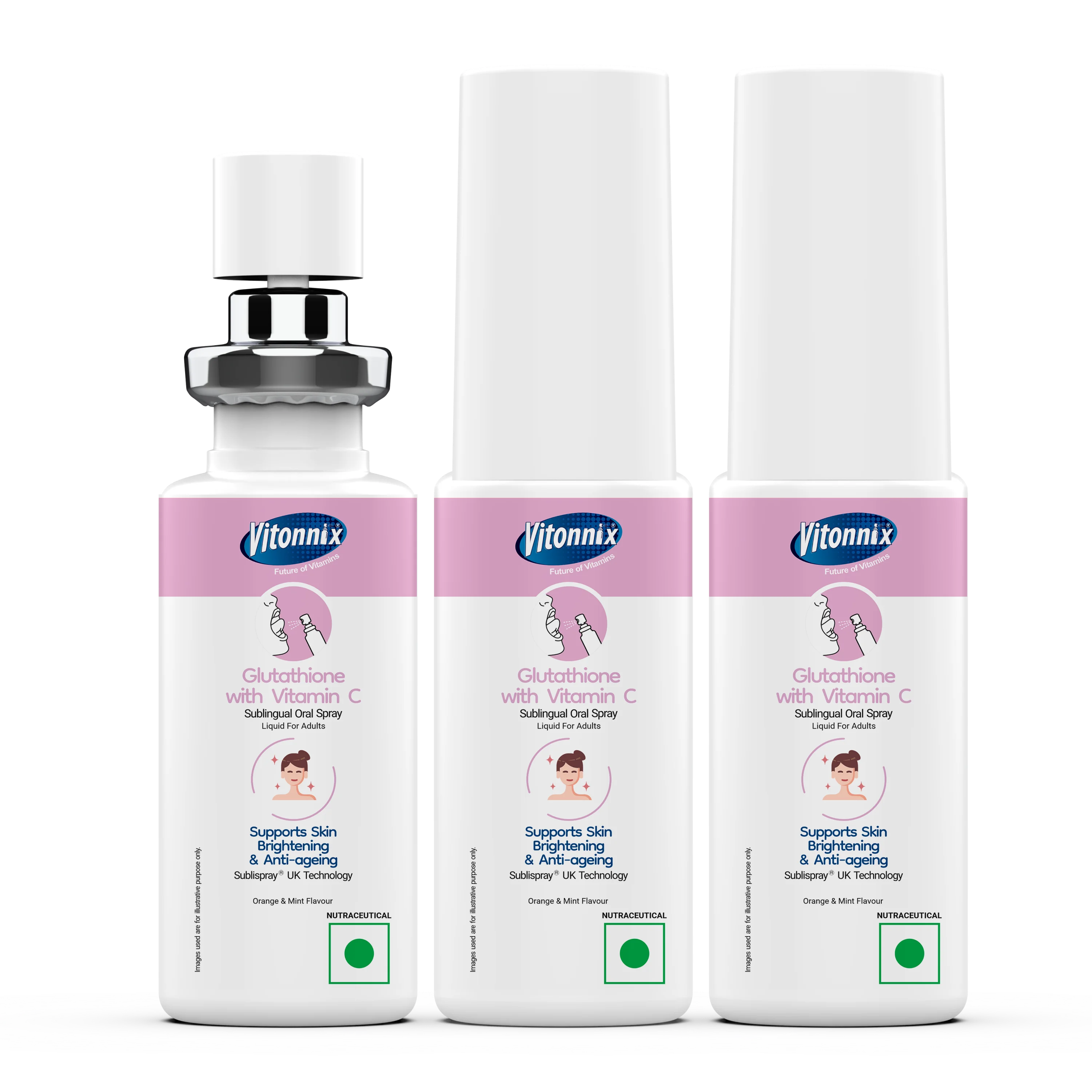 Glutathione Sublingual Spray for Skin Brightening – 30 Days Supply