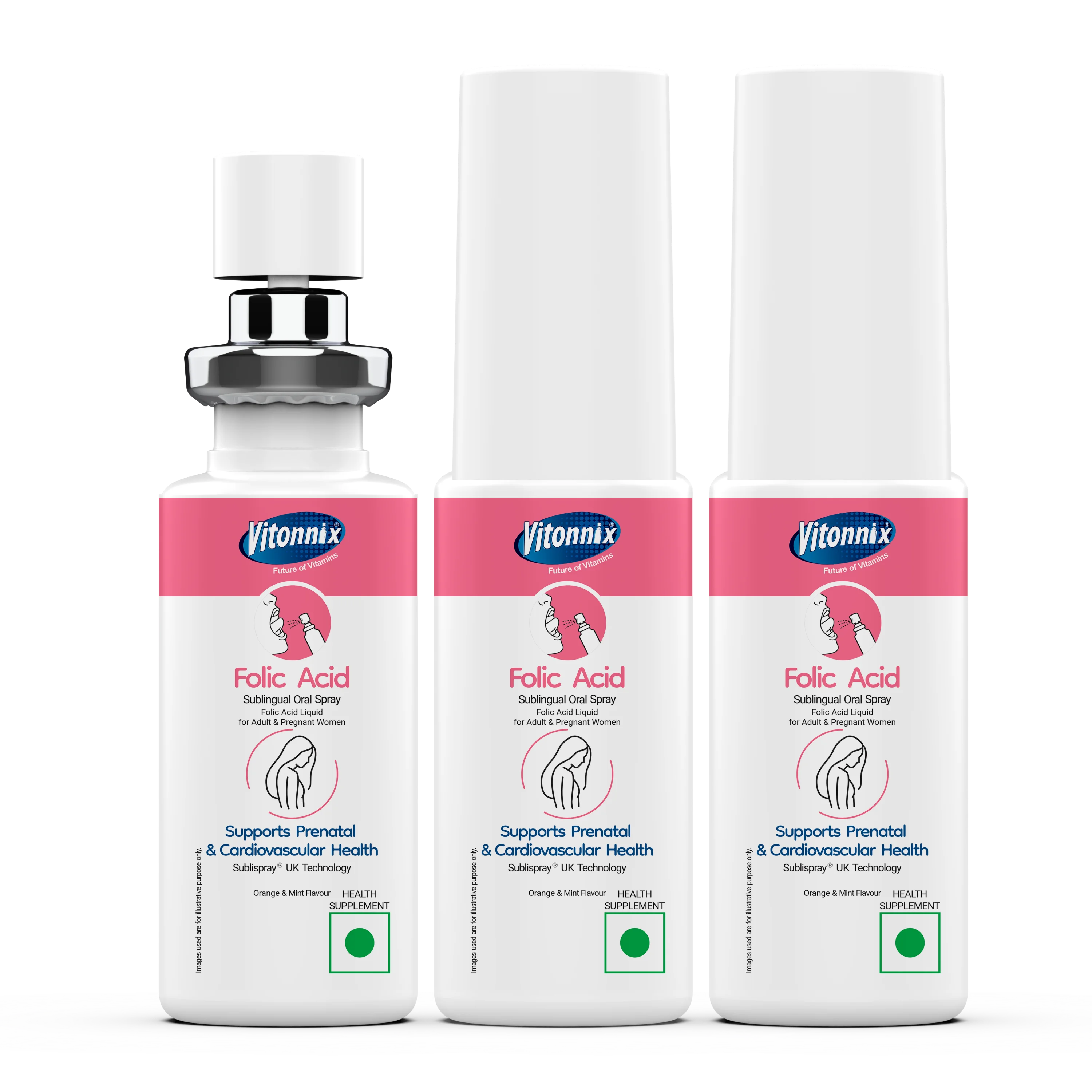 For Mums-to-be: Folic Acid Sublingual Spray - 60 Days Supply
