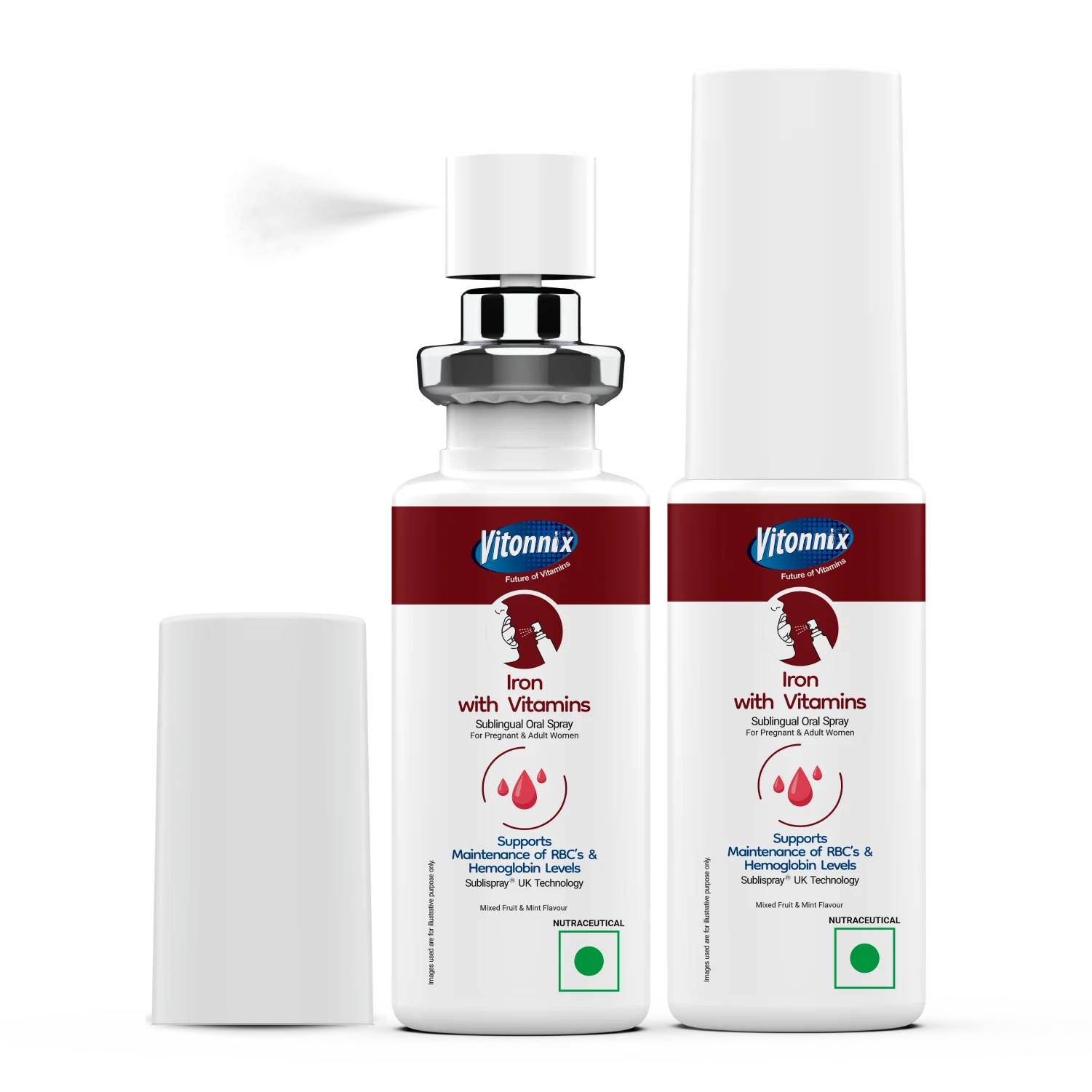 Iron Boost & Anemia Support for Women Sublingual Spray - 30 Days Supply