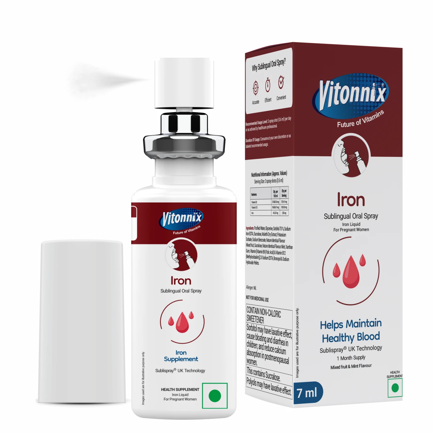 iron sublingual oral spray