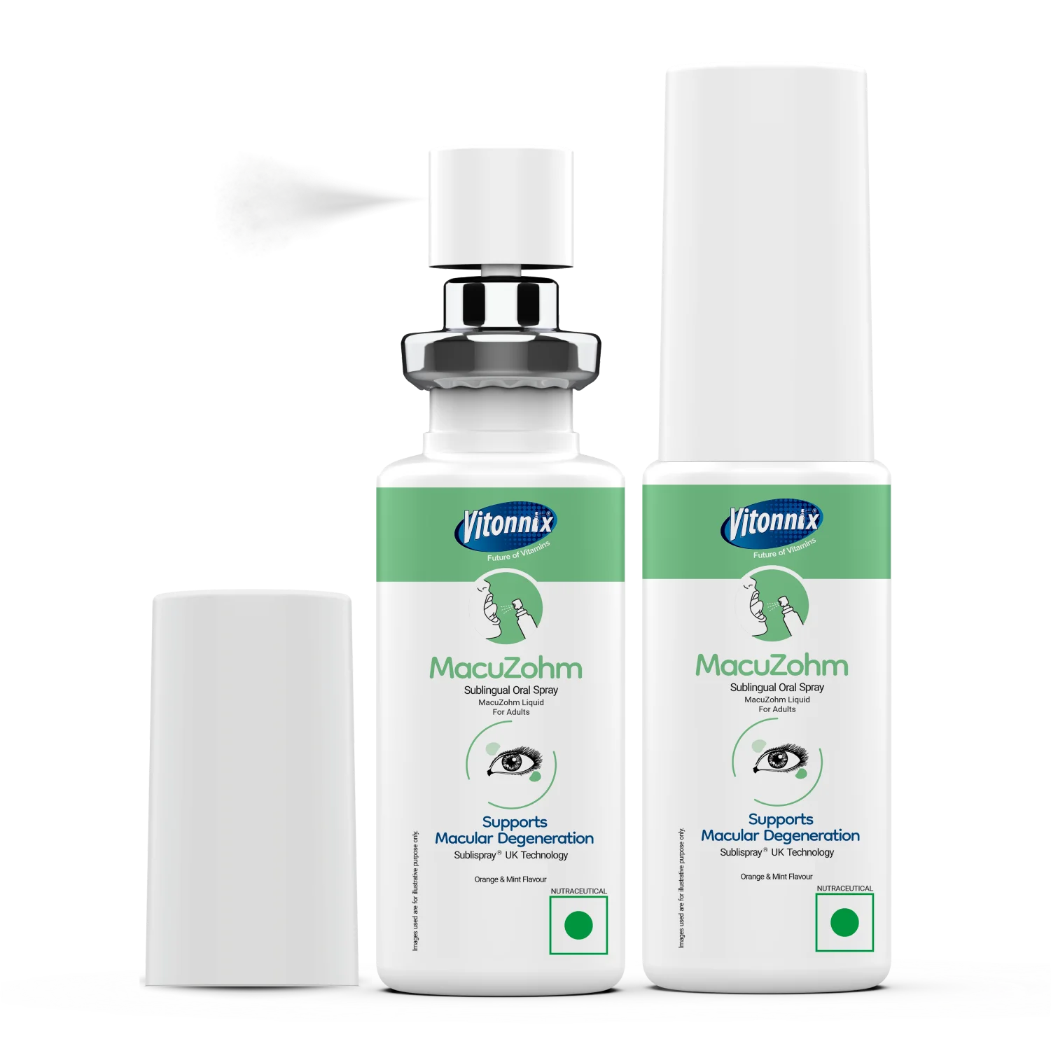 MacuZohm Sublingual Spray for Eye Strain & Screen  Protection – 30 Days Supply