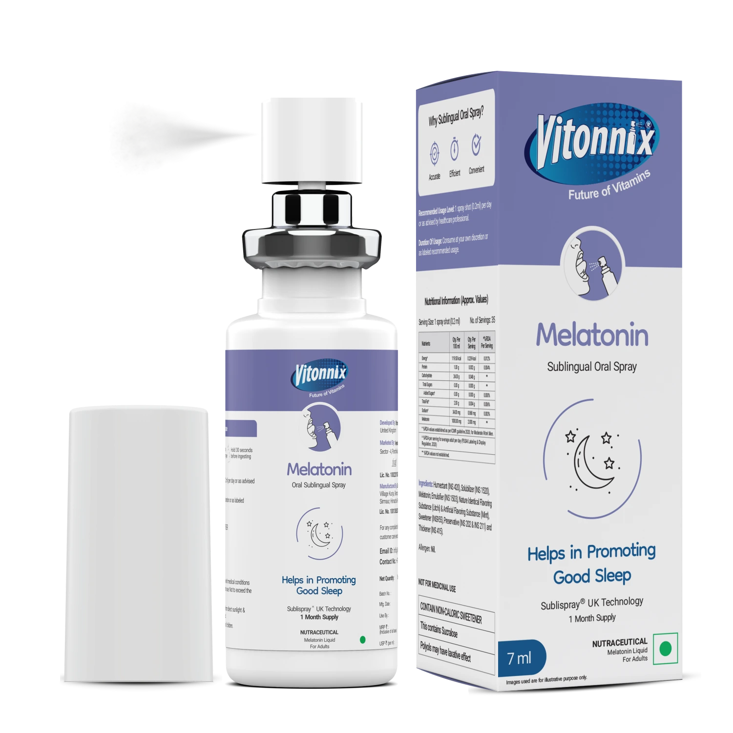 Vitonnix Melatonin Sublingual Oral Spray