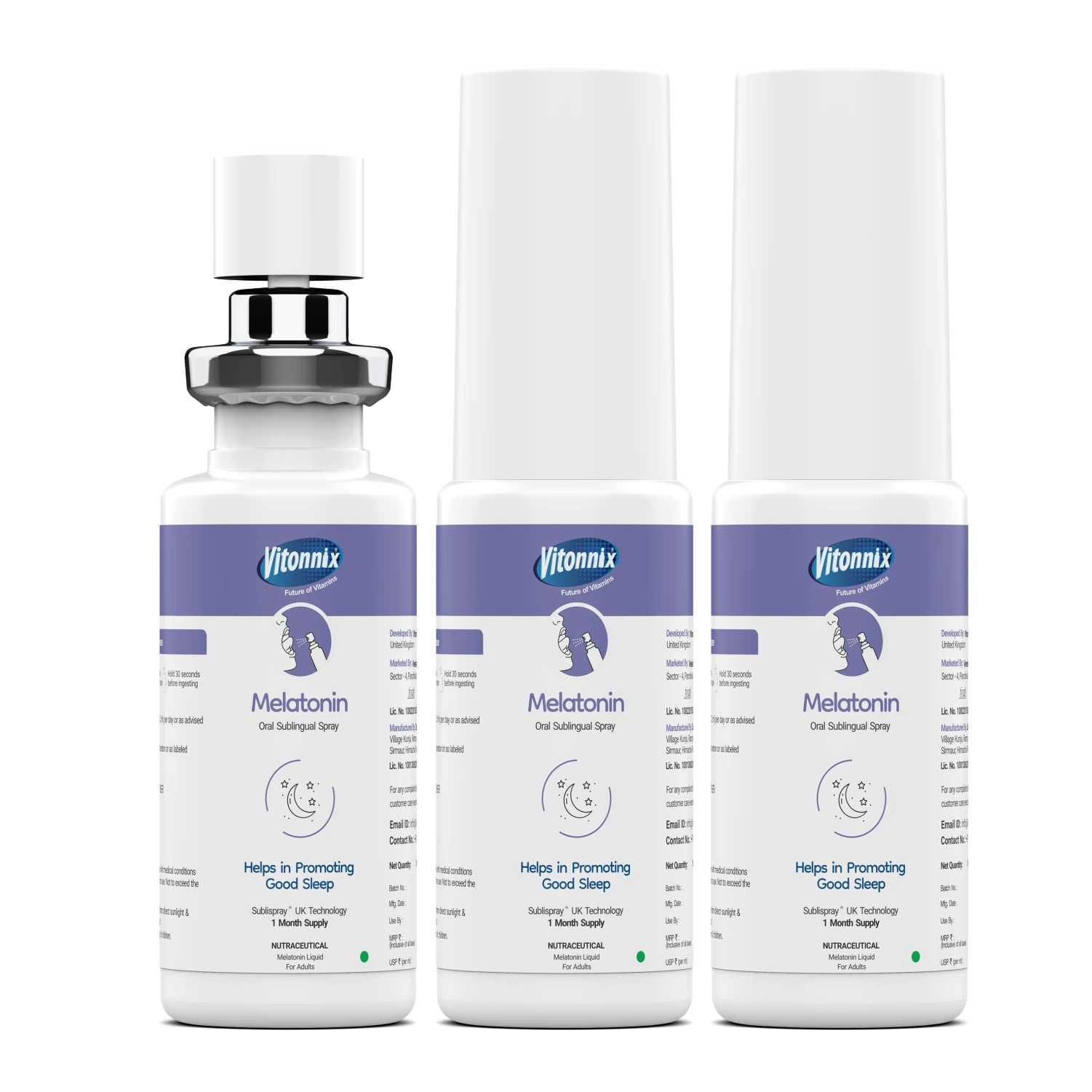 Vitonnix Melatonin Sublingual Spray Supplements