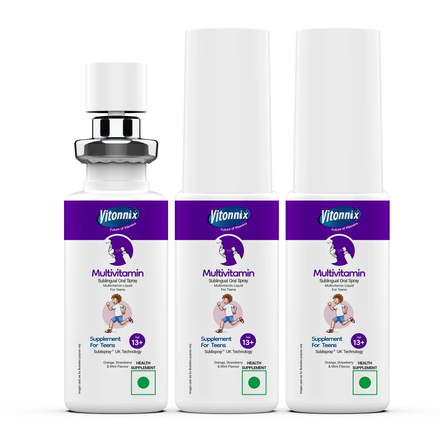 Teen Nutrition & Growth Support (Multivitamin 13+) Sublingual Spray – 30 Days Supply