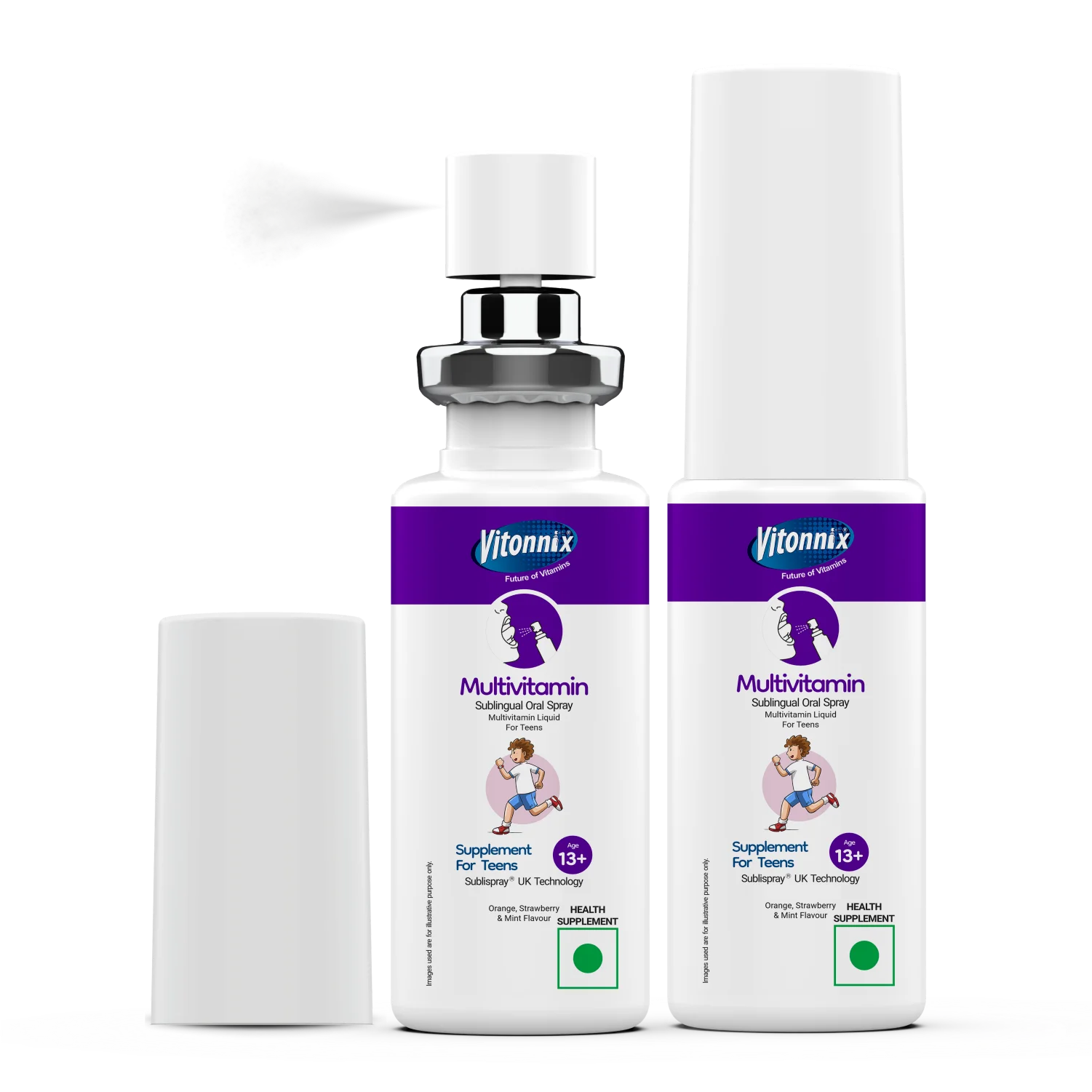 Teen Nutrition & Growth Support (Multivitamin 13+) Sublingual Spray – 30 Days Supply
