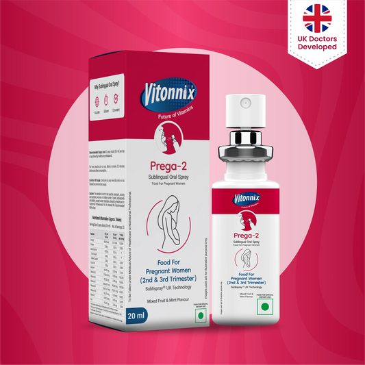 Second & Third Trimester Support (Prega - 2 ) Sublingual Spray – 30 Days Supply
