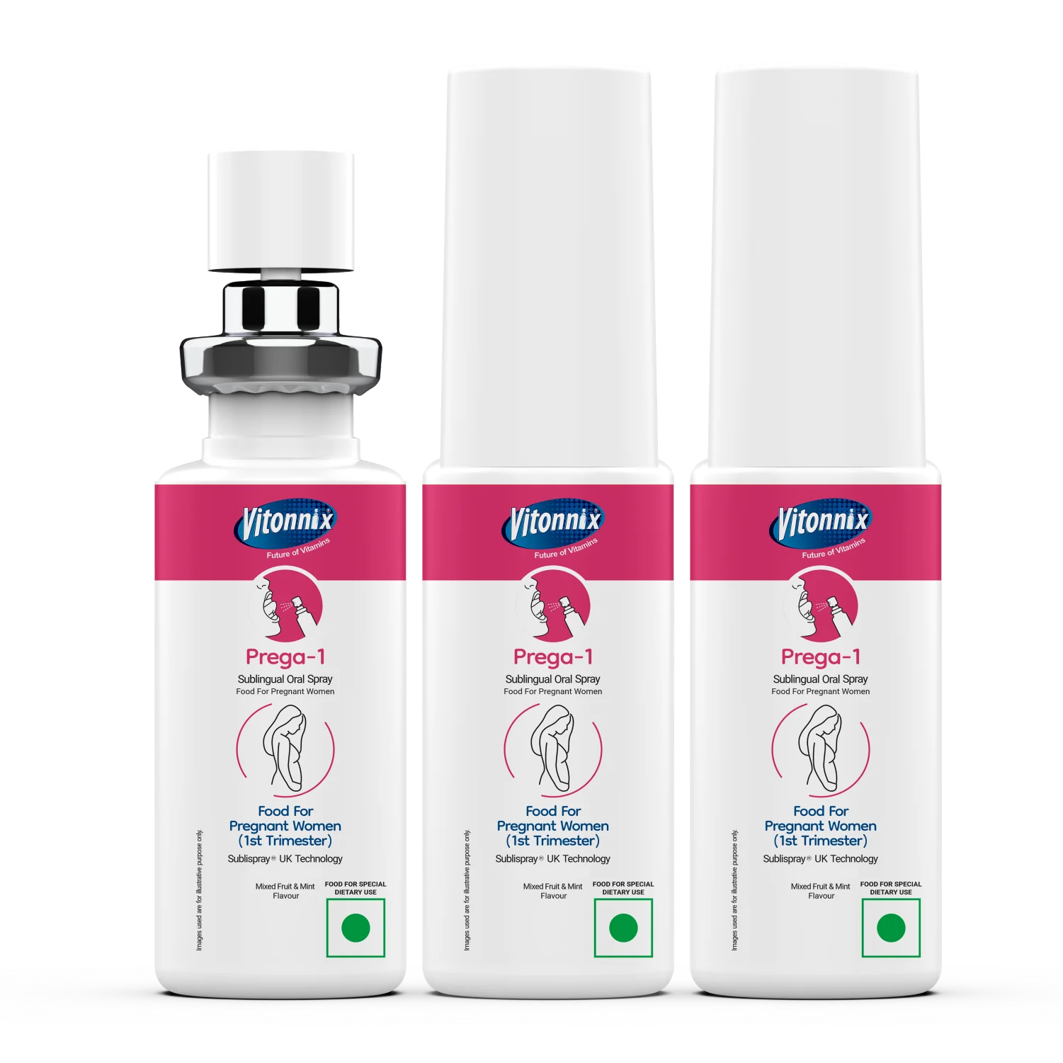 First Trimester Prenatal Support (Prega 1 ) Sublingual Spray – 30 Days Supply