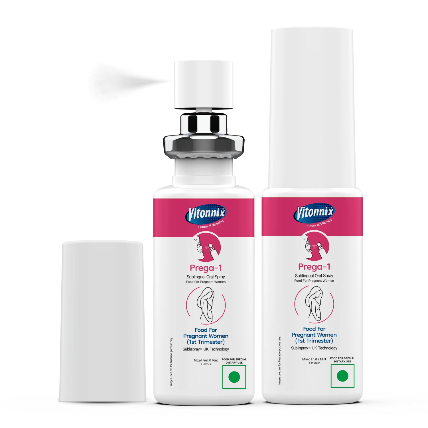 First Trimester Prenatal Support (Prega 1 ) Sublingual Spray – 30 Days Supply