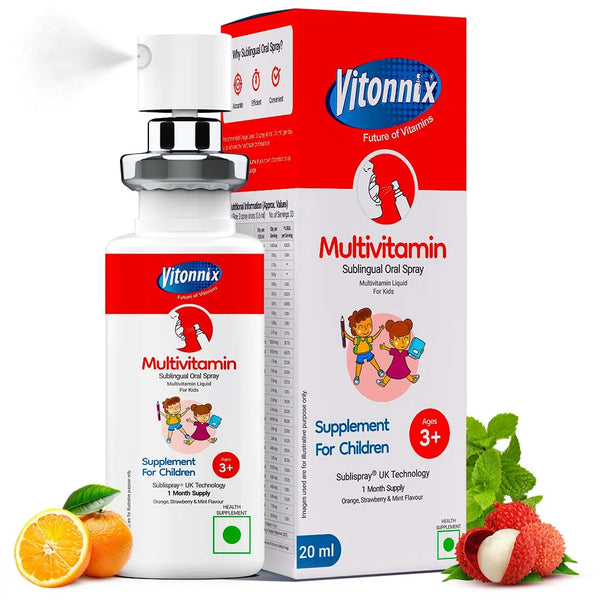 Vitonnix Multivitamin Sublingual Oral Spray For 3+