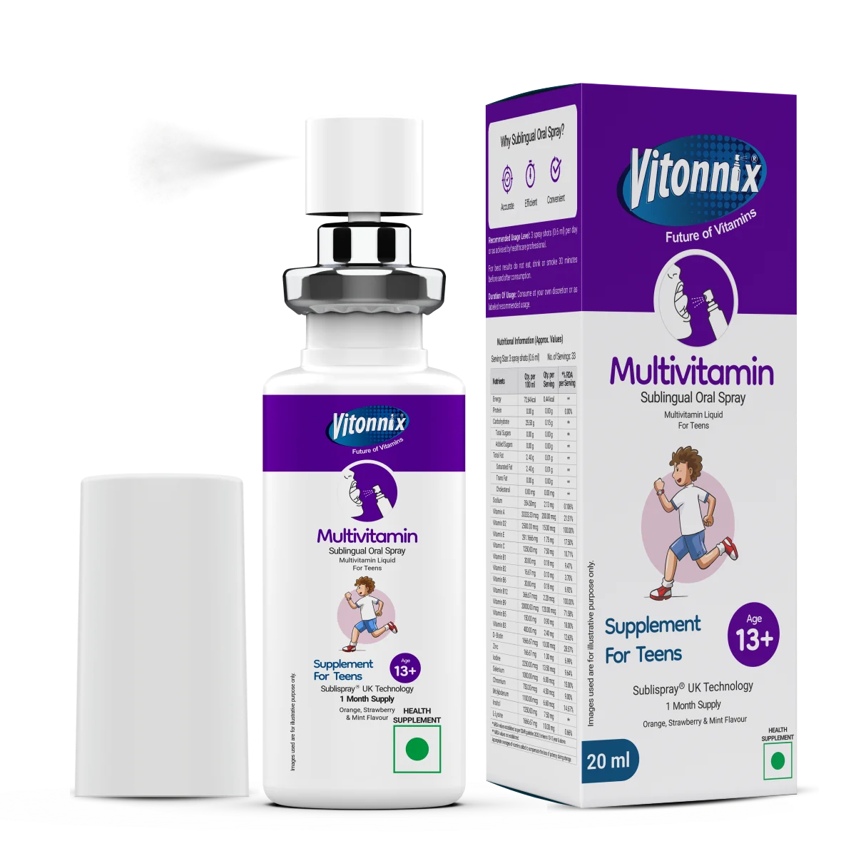 kids multivitamin sublingual spray