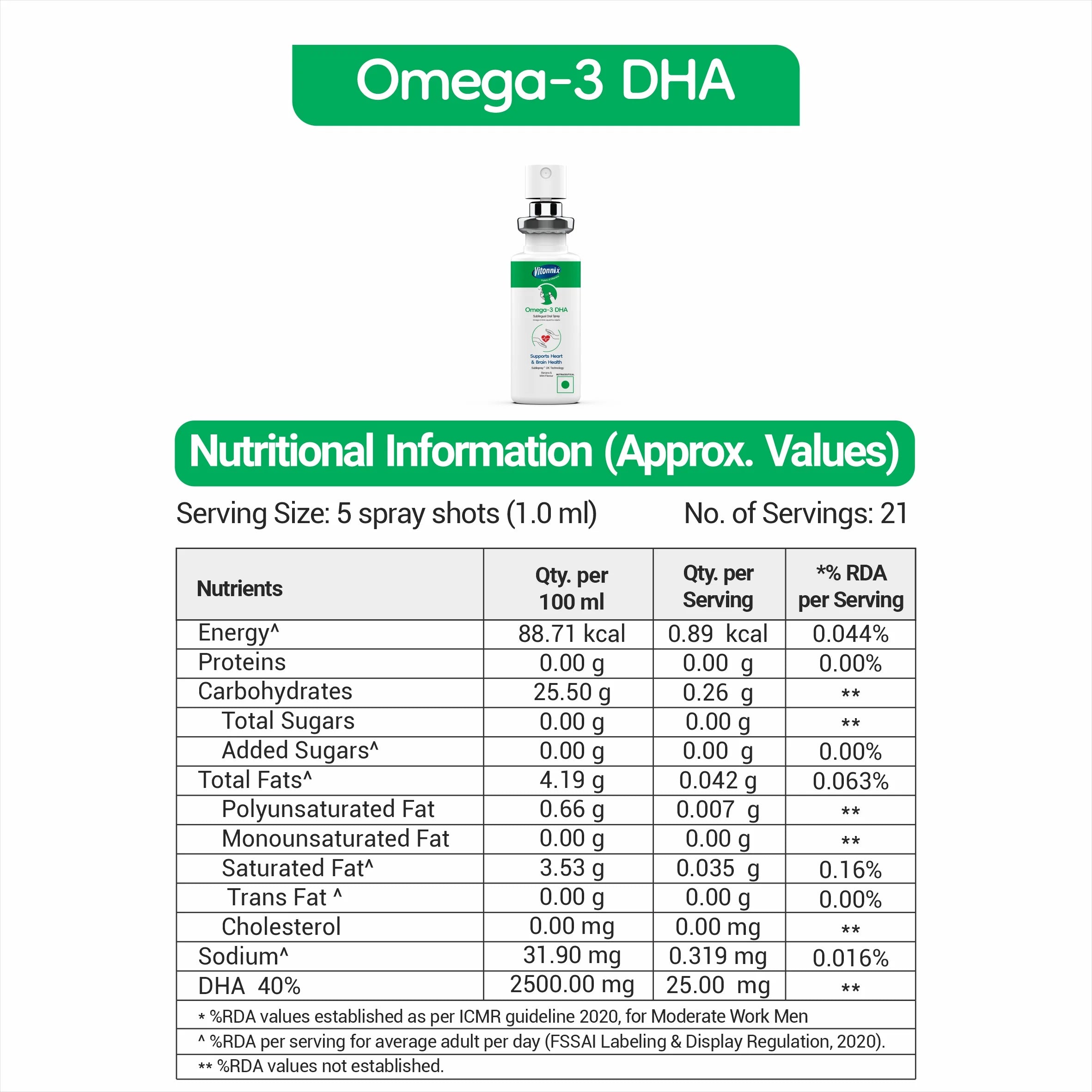 omega -3 DHA supplement