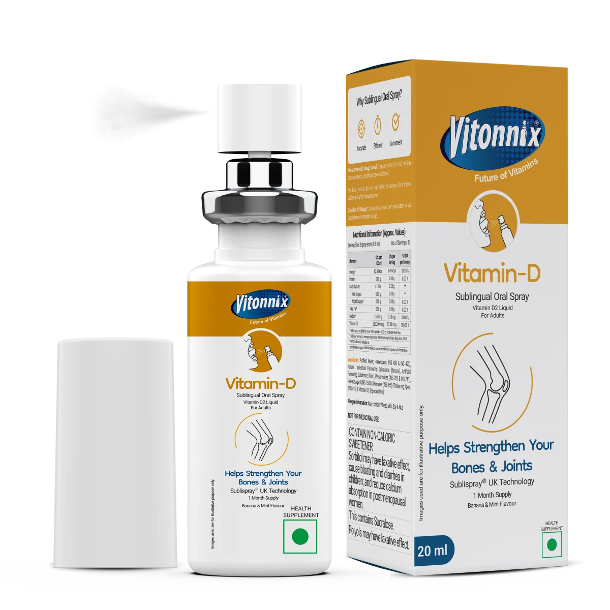 oral spray for bone strength