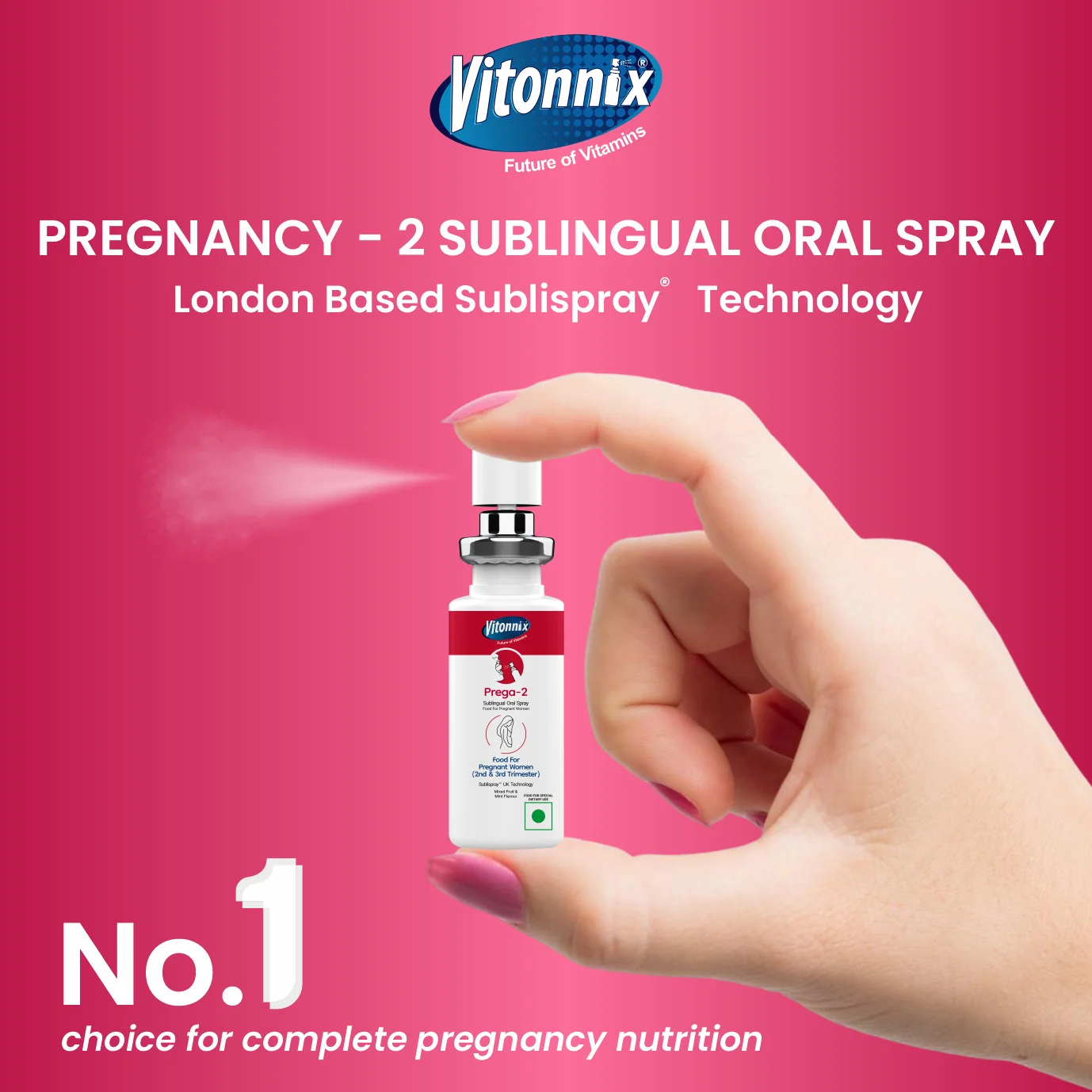 Vitonnix Pregnancy 2 Sublingual Oral Spray