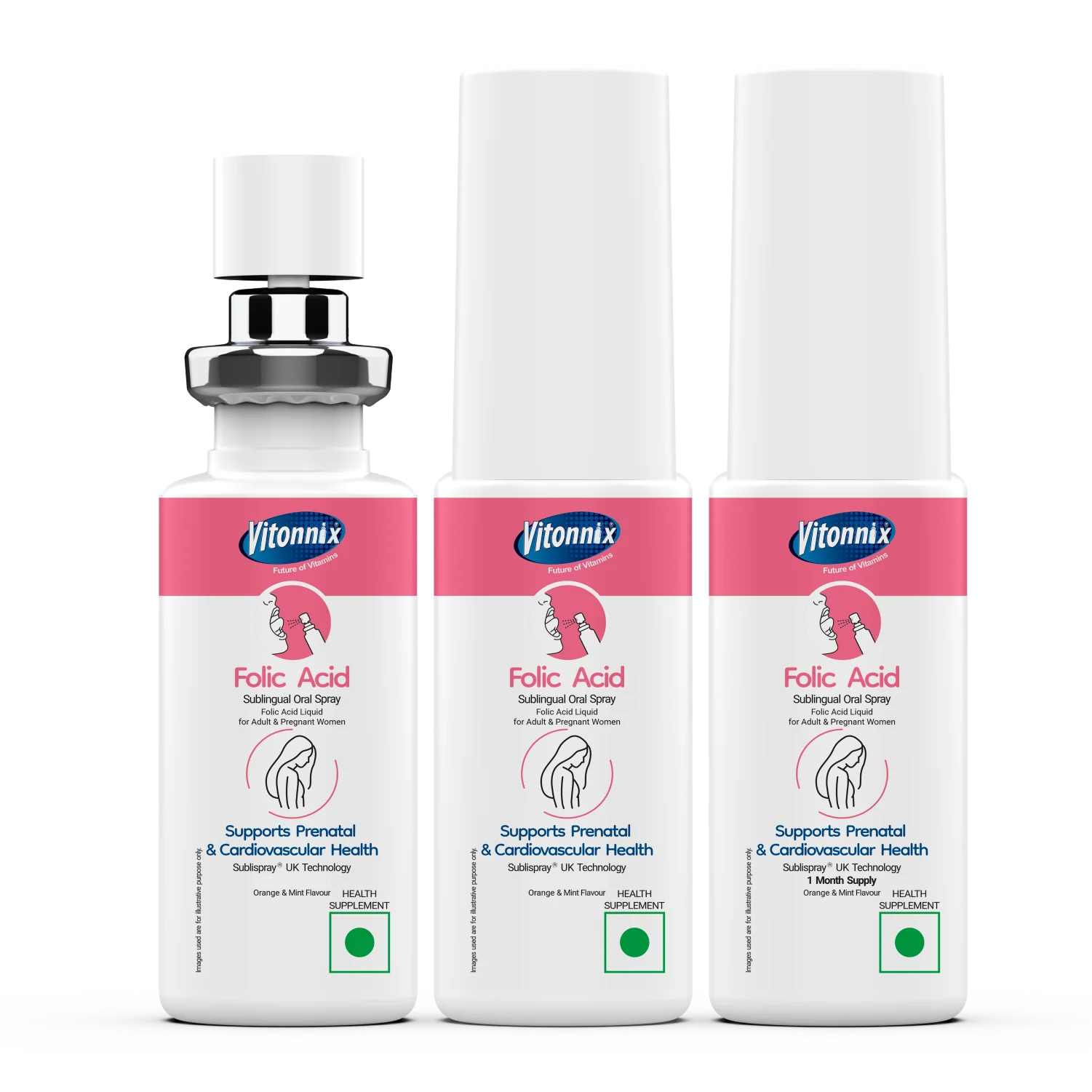 For Mums-to-be: Folic Acid Sublingual Spray - 60 Days Supply