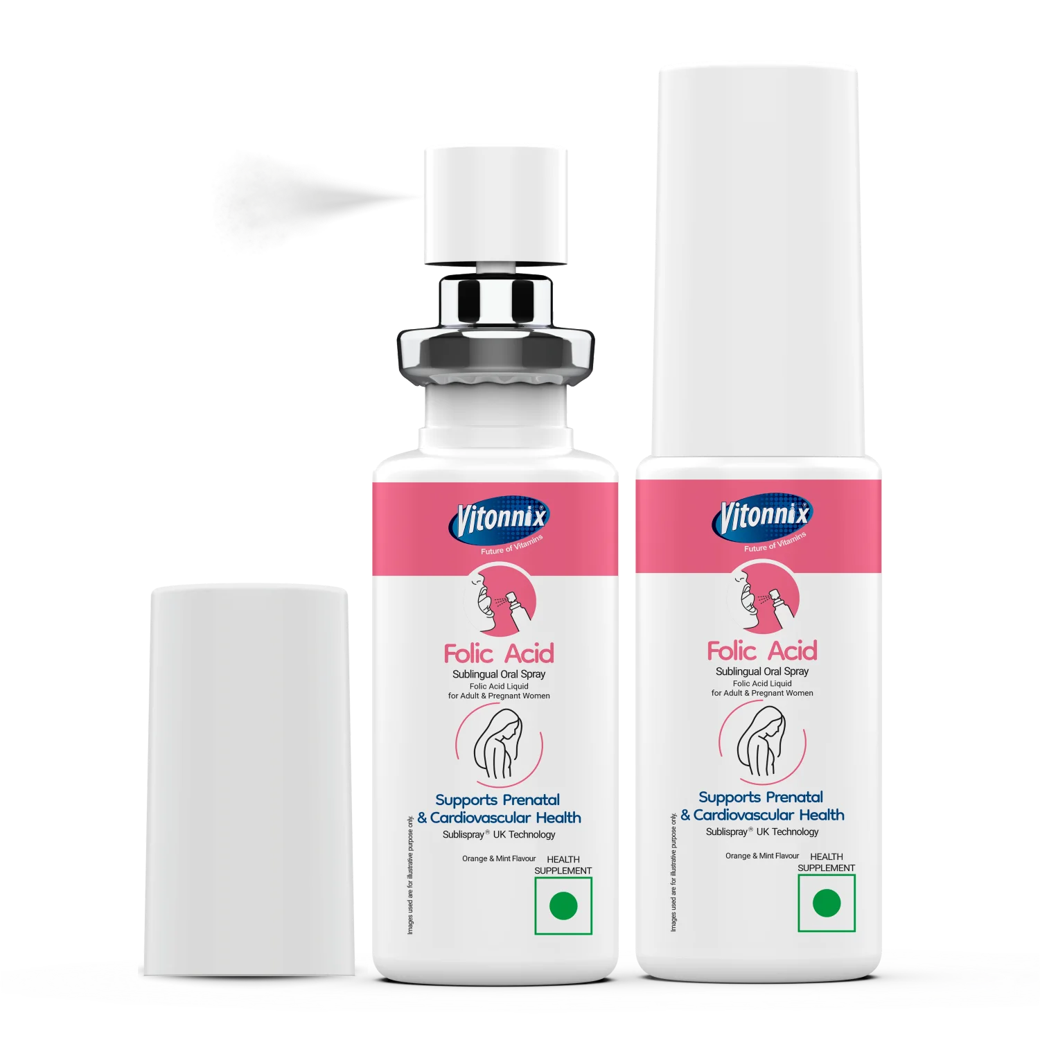 For Mums-to-be: Folic Acid Sublingual Spray - 60 Days Supply