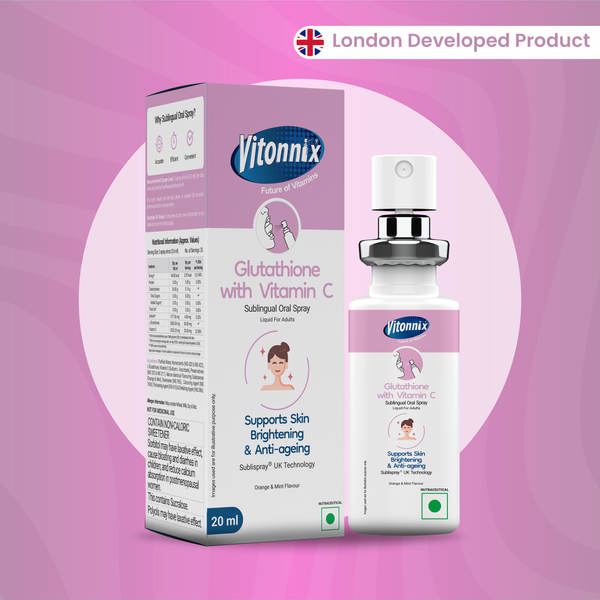 Glutathione Sublingual Spray for Skin Brightening – 30 Days Supply