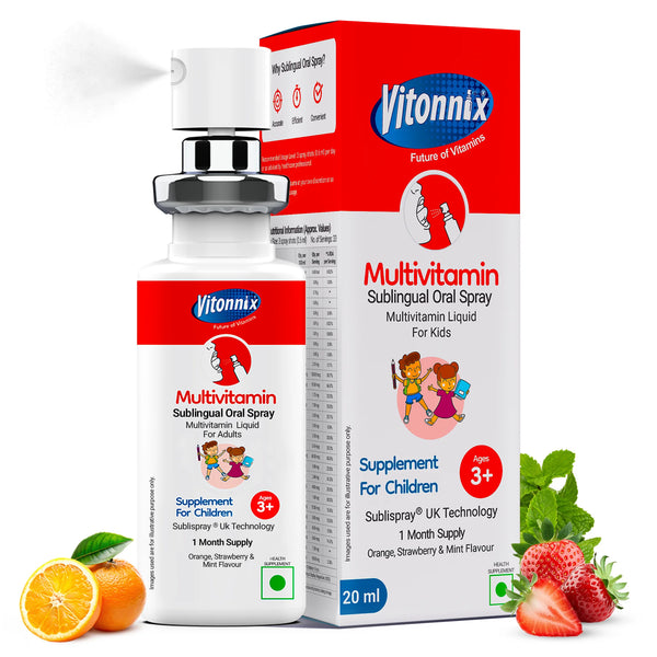 Multivitamin Sublingual Oral Spray For 3+